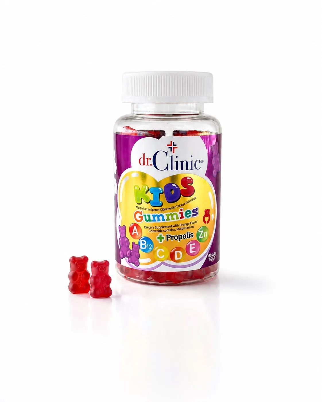 Dr.Clinic Multivitamin Çiğnenebilir Jel Form Kids