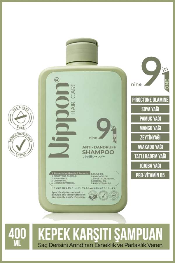 Nippon Kepek Karşıtı 9 İn 1 Kepek Karşıtı Şampuan 400 Ml