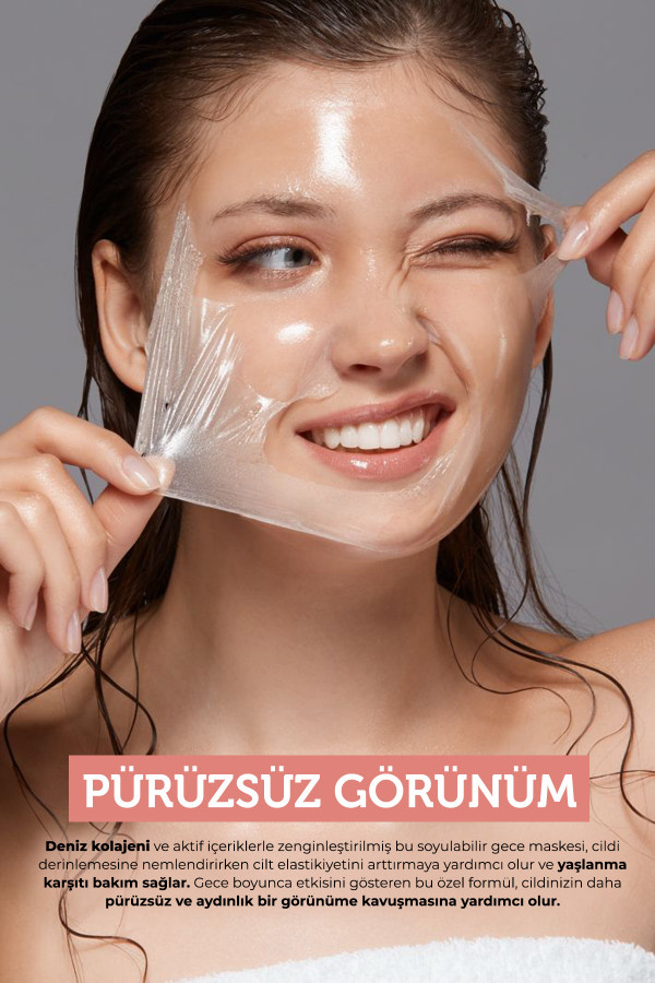 Nippon Kolajenli Soyulabilir Gece Maskesi 75 Ml