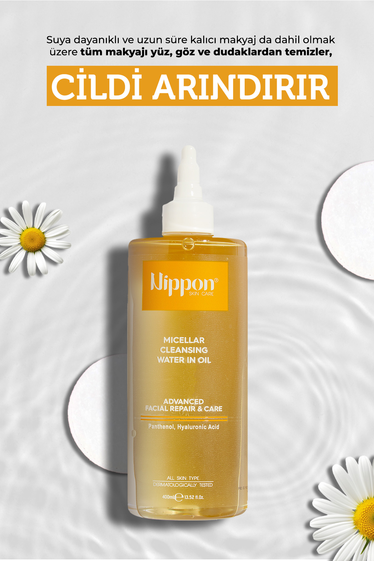 Nippon Miselli Temizleme Suyu 400 Ml Çift Fazlı