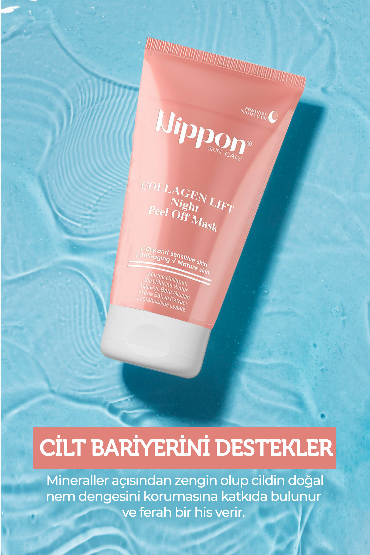 Nippon Kolajenli Soyulabilir Gece Maskesi 75 Ml